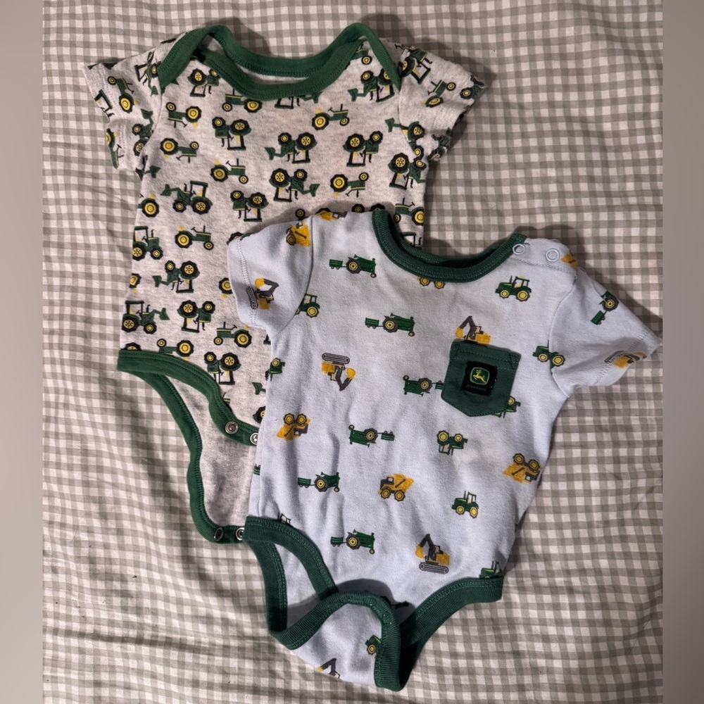 John Deere Tractor Infant Bodysuits- 3-6months